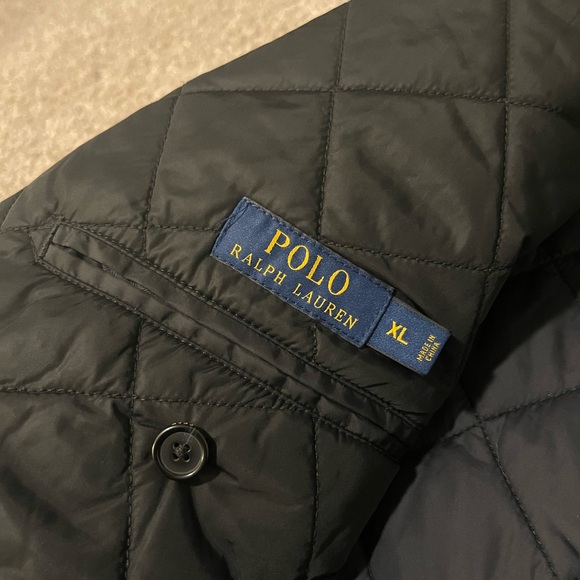 Polo Ralph Lauren Men's Large Quilted Blazer Jacket RRL Sport Coat in Black XL - Picture 8 of 9